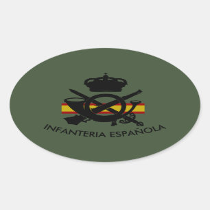 STICKER OVALE INFANTERIE ESPAGNOLE