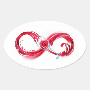Sticker Ovale Infinity