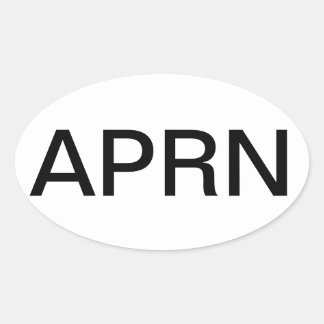Sticker Ovale Infirmier autorisé avancé de pratique