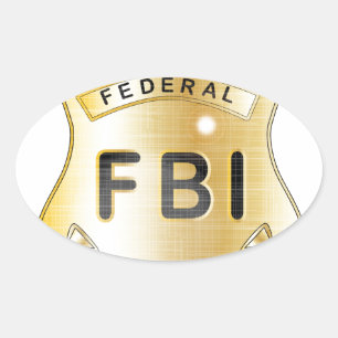 Sticker Ovale Insigne de FBI