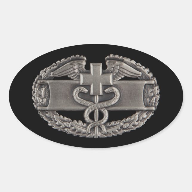Sticker Ovale Insigne Médicale de combat (CGFC) (Devant)