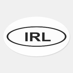 Sticker Ovale Irlande "IRL"