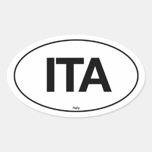 Sticker Ovale Italie Oval
