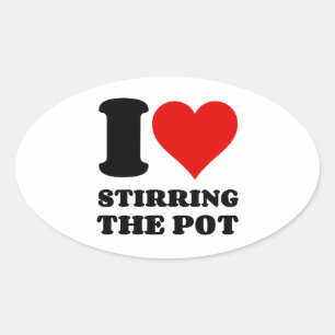 STICKER OVALE J'ADORE STIROTER LE POT