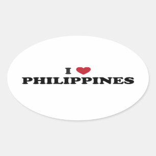 Sticker Ovale J'aime Philippines