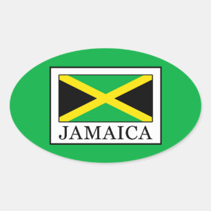 Sticker Ovale Jamaïque