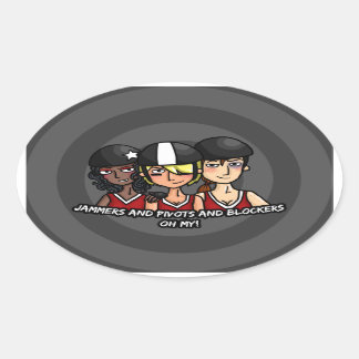 Sticker Ovale Jammers pivote bloqueurs oh mon