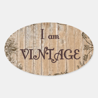 Sticker Ovale Je suis Vintage