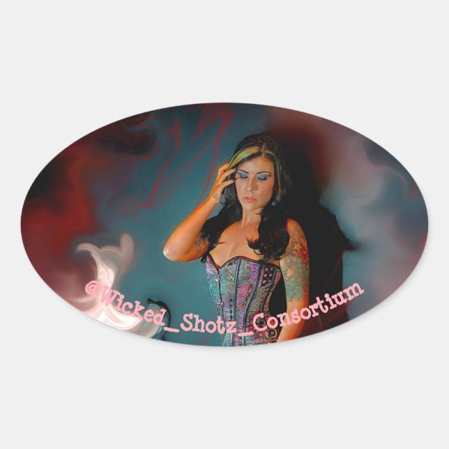 Sticker Ovale Jennifer Linnea 1 Fanz (Devant)