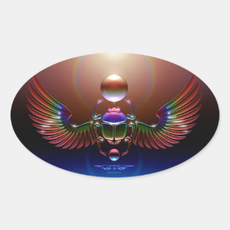 Sticker Ovale JMR - Crystal Scarab