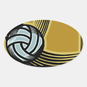 Sticker Ovale Jours dorés -