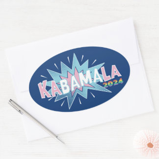 STICKER OVALE KABAMALA MADAM PRÉSIDENT KAMALA HARRIS OBAMA 2024