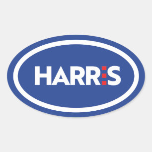 Sticker Ovale Kamala Harris