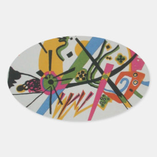 Sticker Ovale Kandinsky Small Worlds