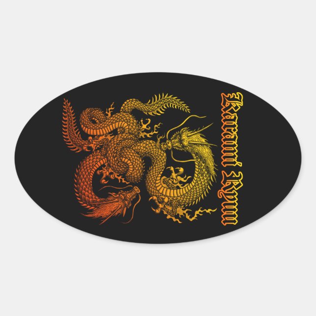 Sticker Ovale Karami Ryuu 1a (Devant)