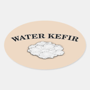Sticker Ovale Kefir d'eau