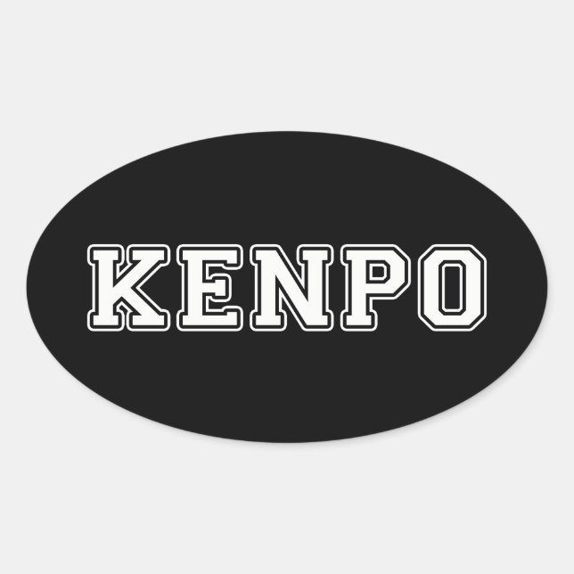 Sticker Ovale Kenpo (Devant)