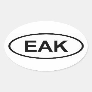 Sticker Ovale Kenya "EAK"