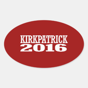 Sticker Ovale Kirkpatrick - Ann Kirkpatrick 2016