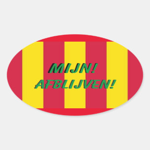 Sticker Ovale Koffer Sticker, couleur