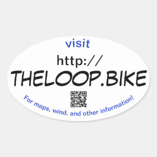 Sticker Ovale La Boule ! Informations sur la piste cyclable de T