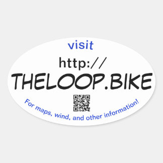 Sticker Ovale La Boule ! Informations sur la piste cyclable de T