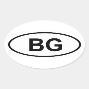 Sticker Ovale La Bulgarie "BG "