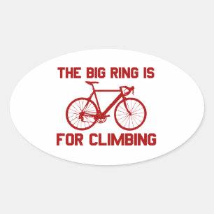 Sticker Ovale La Grande Bague Est Pour L'Escalade