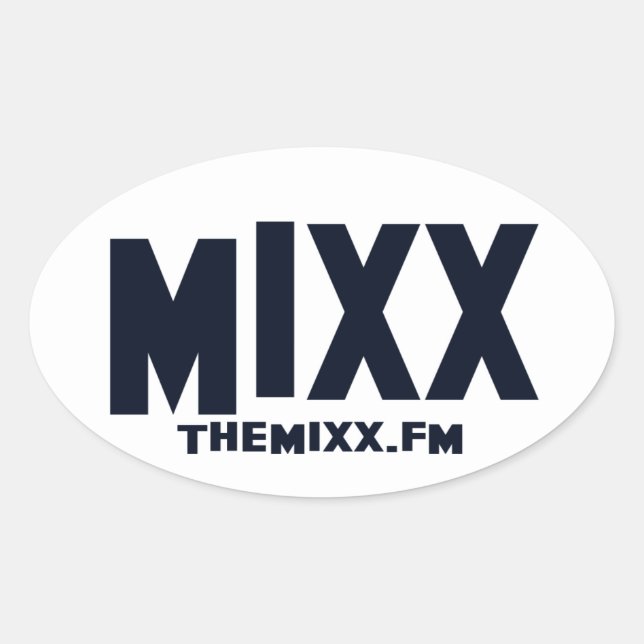 Sticker Ovale La marque MIXX (Devant)