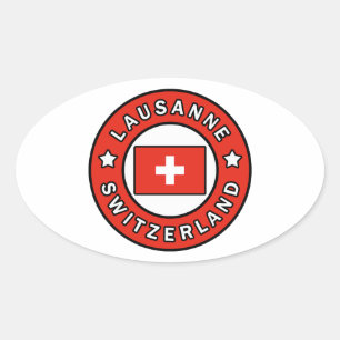 Sticker Ovale Lausanne Suisse