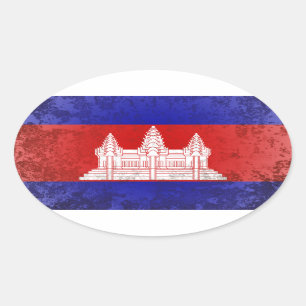 Sticker Ovale Le Cambodge