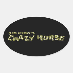 Sticker Ovale le cheval fou du roi de Sid