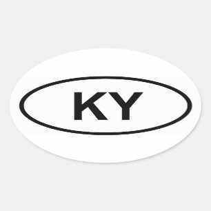 Sticker Ovale Le Kentucky "KY "