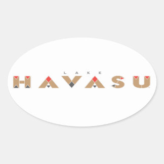 Sticker Ovale Le lac Havasu