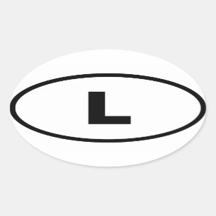 Sticker Ovale Le Luxembourg - L - Européen