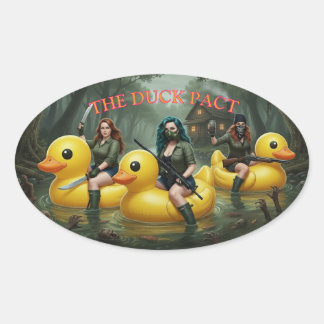 STICKER OVALE LE PACTE DU CANARD