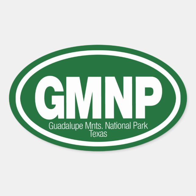 Sticker Ovale Le Parc national des Monts Guadalupe (Devant)