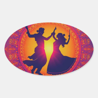 Sticker Ovale Le rythme éternel de Shakti
