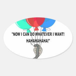 Sticker Ovale Le serpent volant