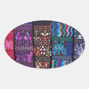 Sticker Ovale Le superbe design guatémaltèque