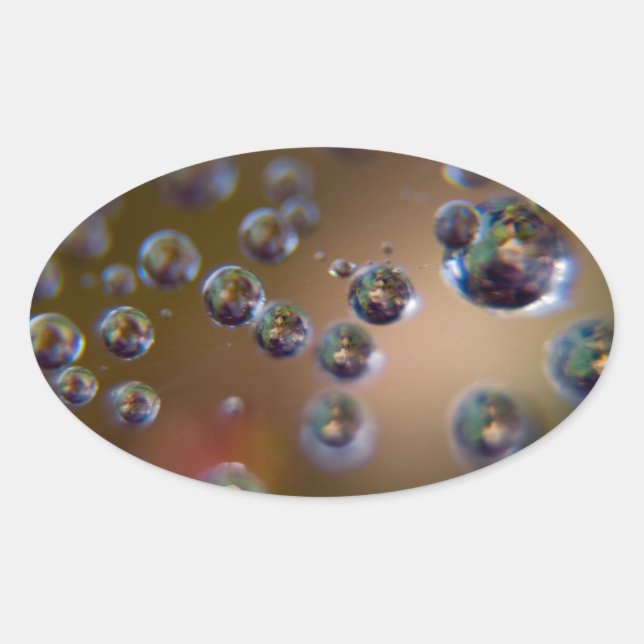 Sticker Ovale L'eau en mouvement (Devant)