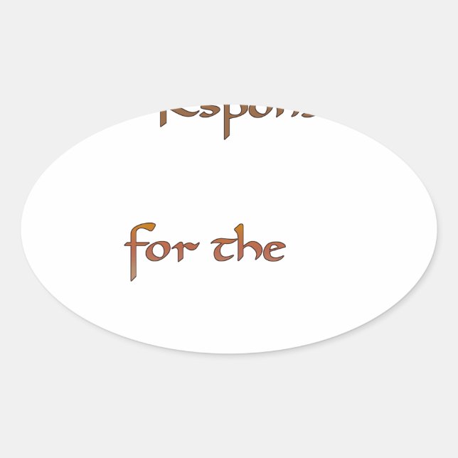 Sticker Ovale L'énergie à l'intérieur : l'énergie compte (Devant)