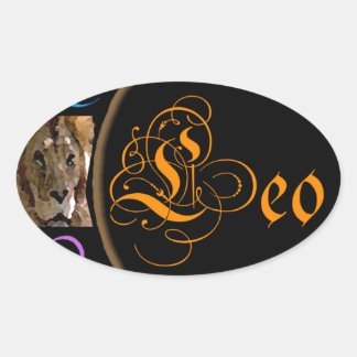 Sticker Ovale Leo