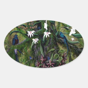 Sticker Ovale Les jungles de Tikal