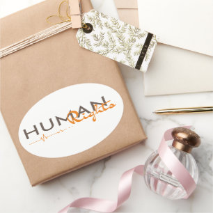 Sticker Ovale Lifeline to Human Rights