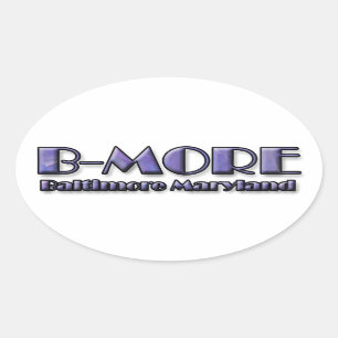 Sticker Ovale Logo de B-MORE Baltimore le Maryland