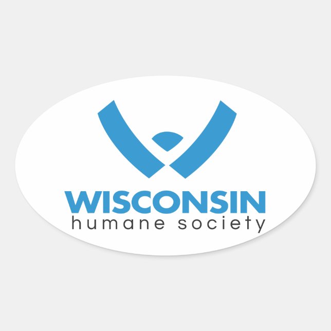 Sticker Ovale Logo de la Wisconsin Humane Society 2015 (Devant)