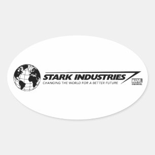 Sticker Ovale Logo mondial de Stark Industries