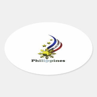 Sticker Ovale Logo philippin original. Mabuhay Pilipinas !