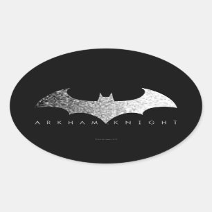 Sticker Ovale Logo Pixel Batman Arkham Knight